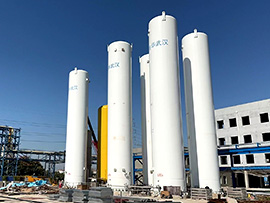 6臺(tái)200m3二氧化碳儲(chǔ)罐